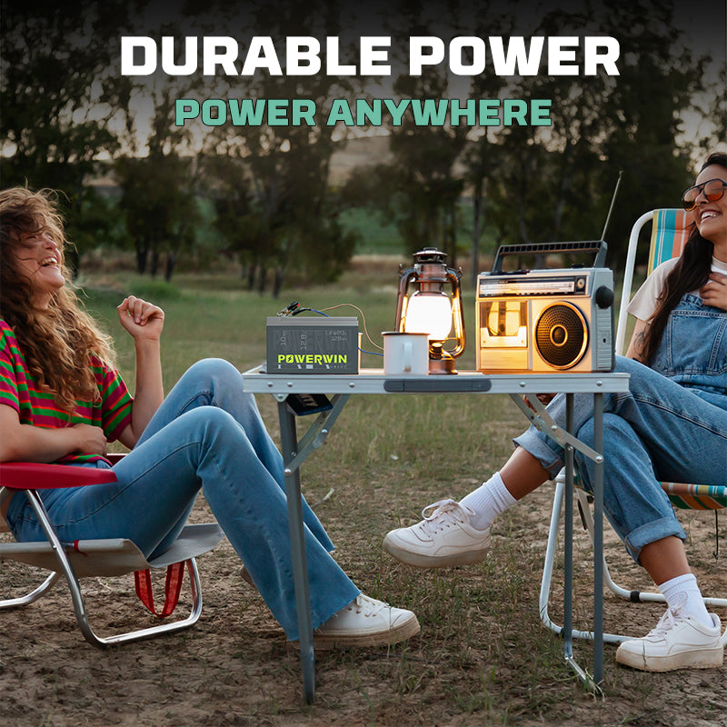 Powerwin Battery BT10 LiFePO4 Deep Cycle 128Wh Built-in BMS 4000+
