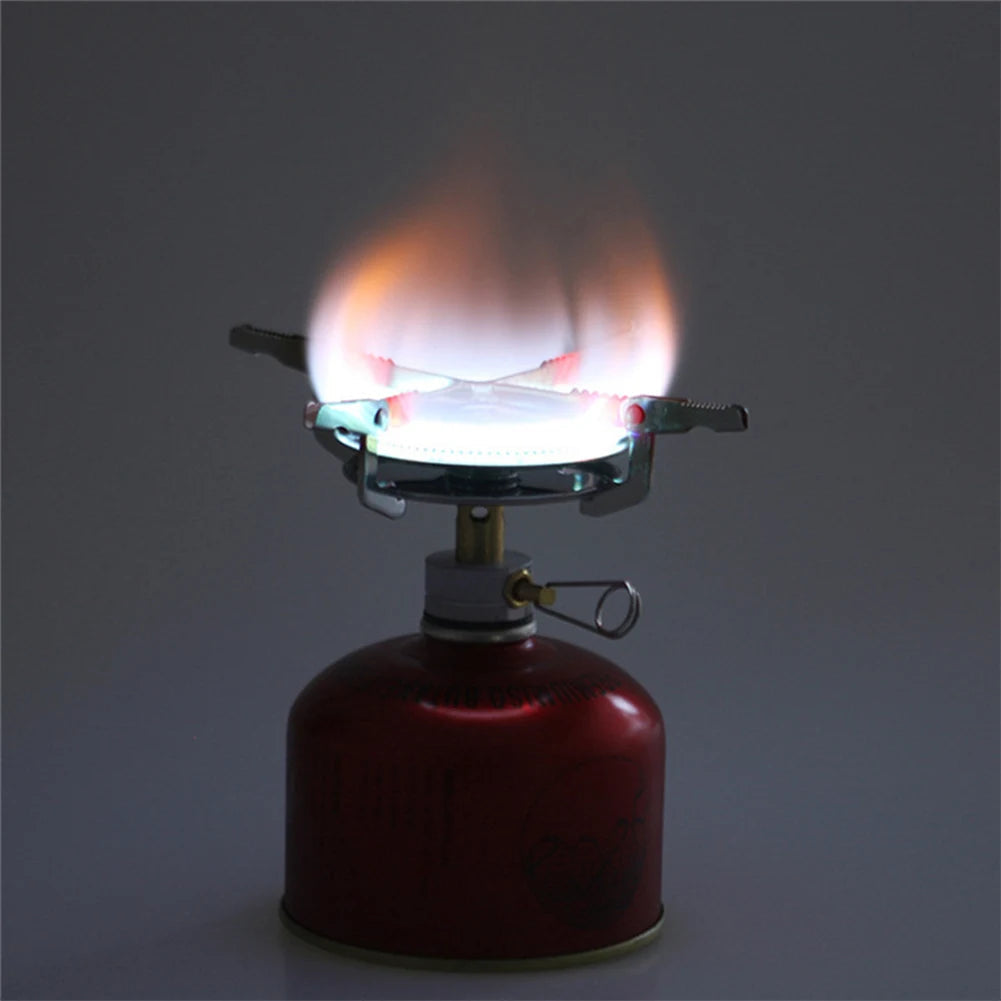 Portable Outdoor Camping Gas Stove with Adjustable Flame Small
