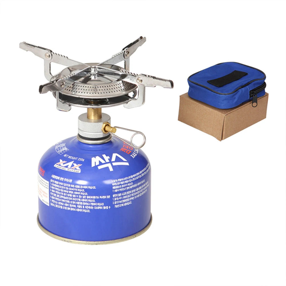 Portable Outdoor Camping Gas Stove with Adjustable Flame Small